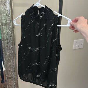 Black and white the sleeveless dressy top from Express